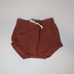 Little Co. Baby Organic Bubble Shorts Size 12m Rust Shorty Bummies